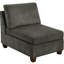 Ensemble de canapé modulaire en chenille gris 7 pièces