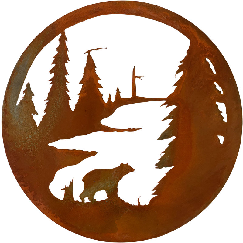 Cercle d'art mural Dugout Creek Designs, Rouille patinée