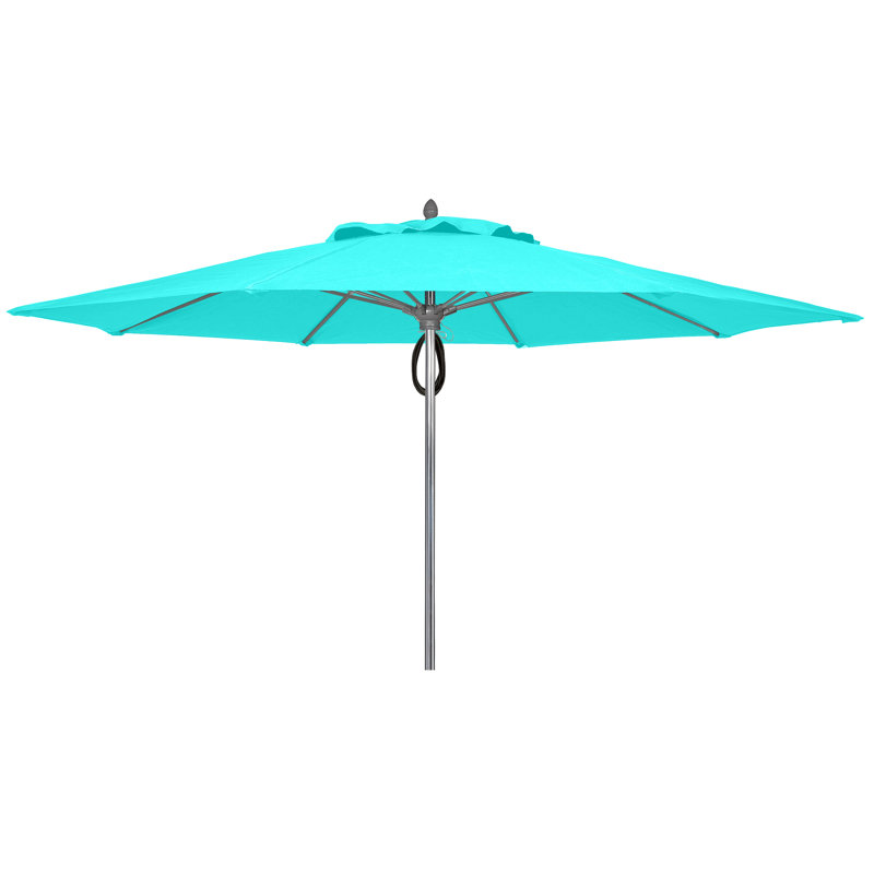 Parasol de marché 11 'Prestige, Aluminium brillant, Aruba