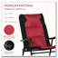 Ensemble de 2 chaises berçantes pliantes rembourrées avec appui-tête rembourré Outsunny