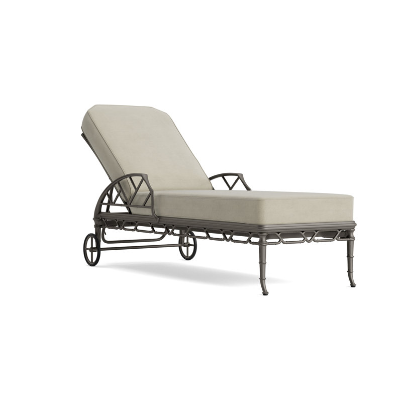 Calcutta Outdoor Chaise Lounge, Fusion Natural, Mica