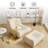 Teddy Fabric Standard Armless Bean Bag Chair & Lounger-621118946