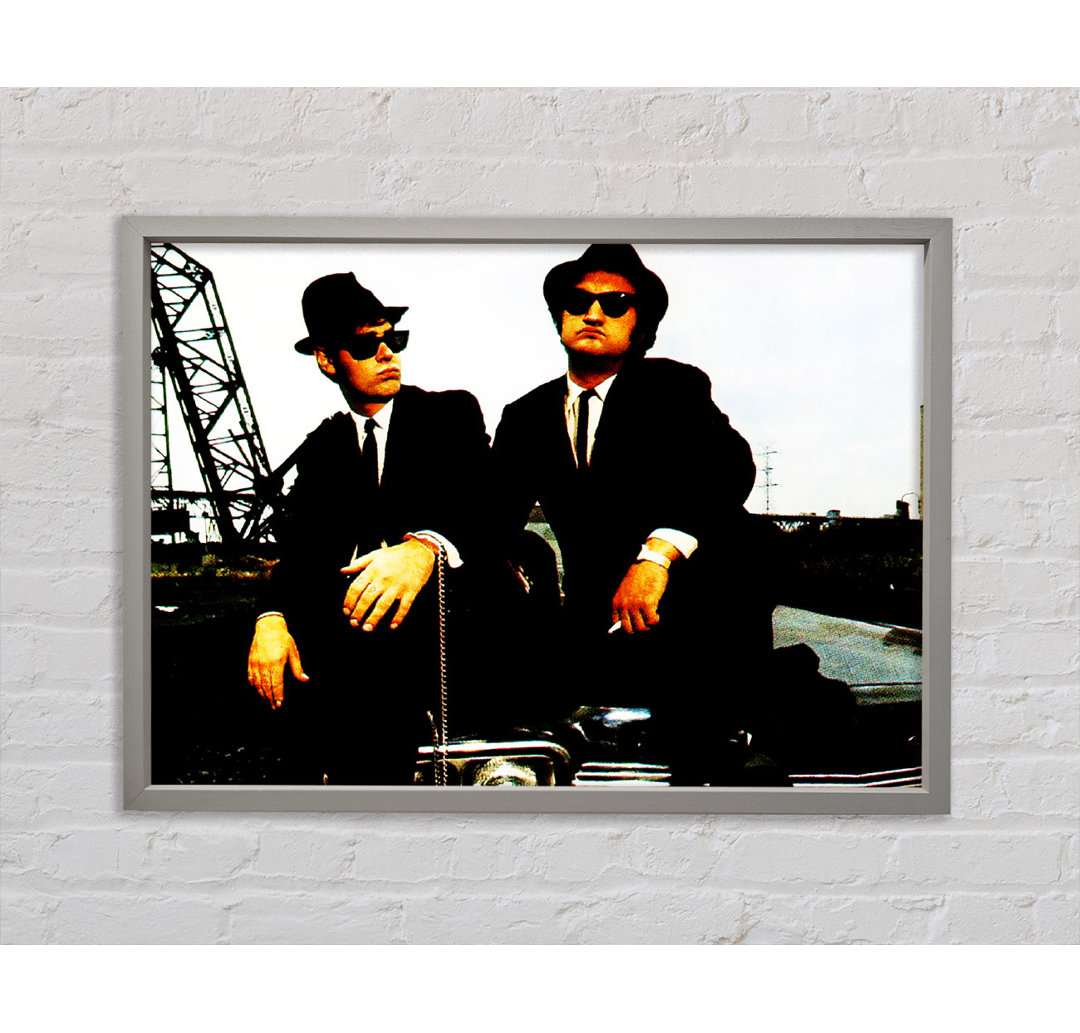 The Blues Brothers Jake und Elwood - Einzelner Bilderrahmen Kunstdrucke auf Leinwand