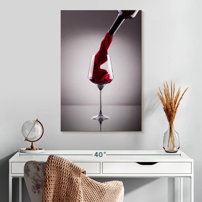 Yarlin Velvety Red Wine, 30" H x 20" W