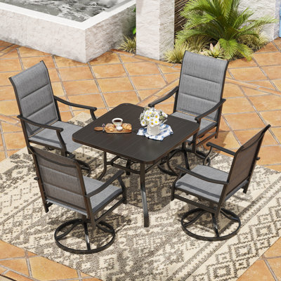 4 - Person Upgraded Square Outdoor Dining Set