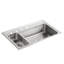Toccata 33" L x 22" W Drop-In Kitchen Sink with Disposal Bowl and 4 Faucet Holes On The Left