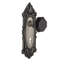 Victorian Plate with Decorative Keyhole and Waldorf Black Door Knob-889073362