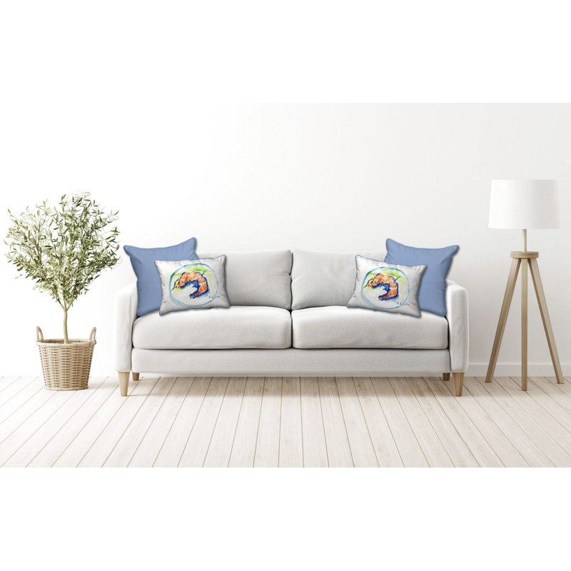 Coussin intérieur / extérieur à crevettes