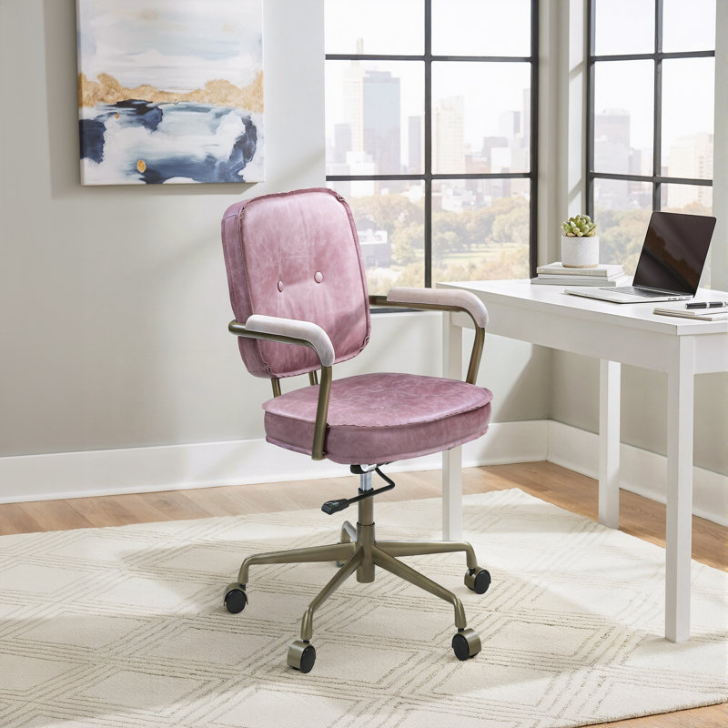 Chaise de bureau Chloe, Rose