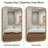 Modern Metal Frame Tempered Glass Wall  Mirrors,  Bathroom Vanity Mirror Set-1878510347-1870640946-1878343451