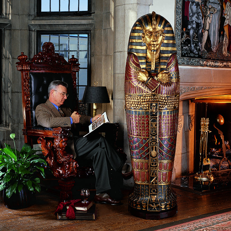 King Tutankhamen's Life Size Sarcophagus Cabinet Statue