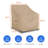 High Density Waterproof Outdoor Patio Chair Cover, All Weather Protection 2 PCs Patio Deep Seat Chair Cover Protector (Set of 2)-1262947574
