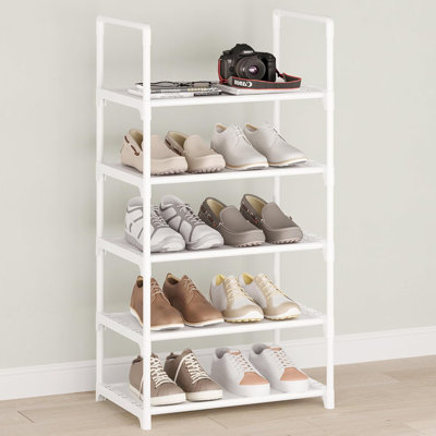 5-tier Stackable Shoe Rack Compact Organizer