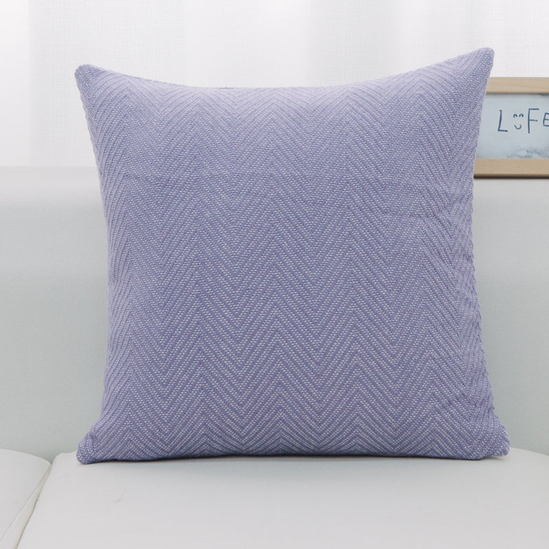Housse de coussin carré Los Angeles, Plumes, Violet clair