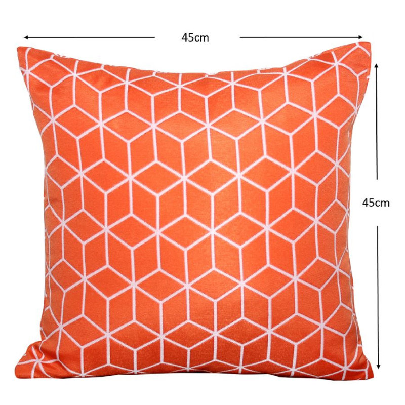 Geometric Scatter Cushion - Pack of 2, Orange