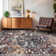 Machine Washable Rug with Rubber Backing for Living Room Vintage Non-Slip Dining Room Rug Easy-Cleaning Floor Carpet for Bedroom Playroom