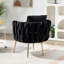 Fauteuil en velours capitonné Elandus-1148992732
