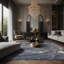 Tapis gris soyeux et moelleux-100884561