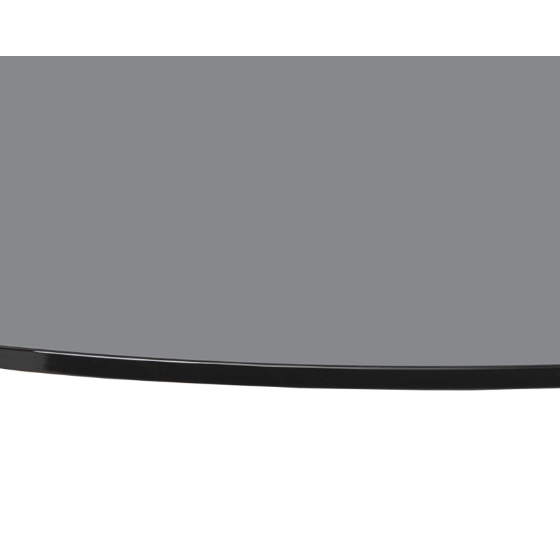 Plateau de table en verre - Rond - Gris fumée - 59 po - Gris