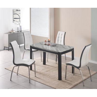 Borras 4 -Person Glass Dining Set