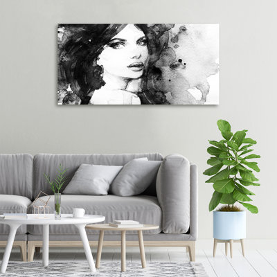 Woman Portrait - Wrapped Canvas Print