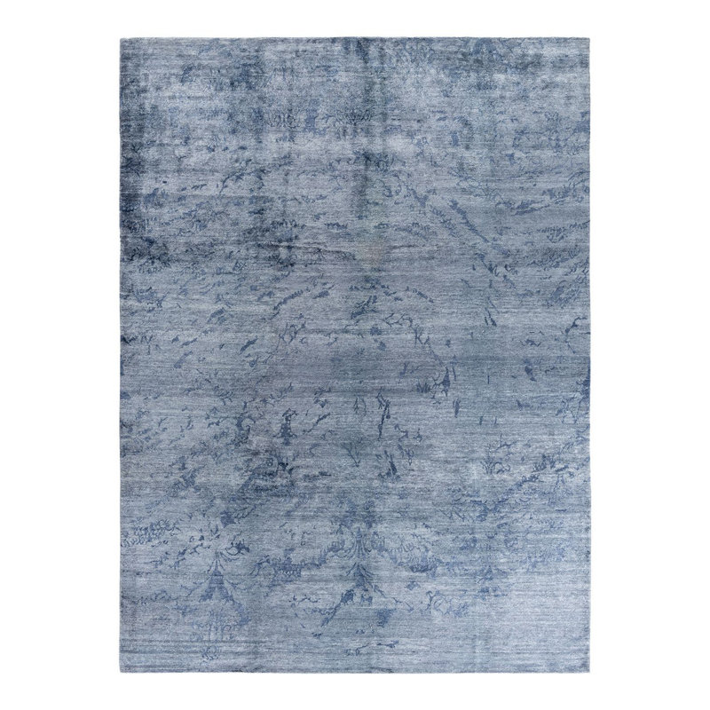 Overdyed One-of-a-Kind 9' 1" X 12' 3" Hand Knotted Area Rug