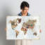 Mappemonde à motifs, impression sur toile tendue-18691051-74875818-74875819