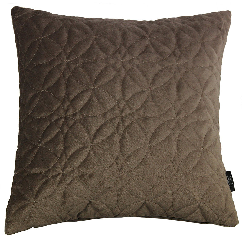 Huebert Square Cushion Cover, 60 x 60cm, Mocha, Scatter Cushion