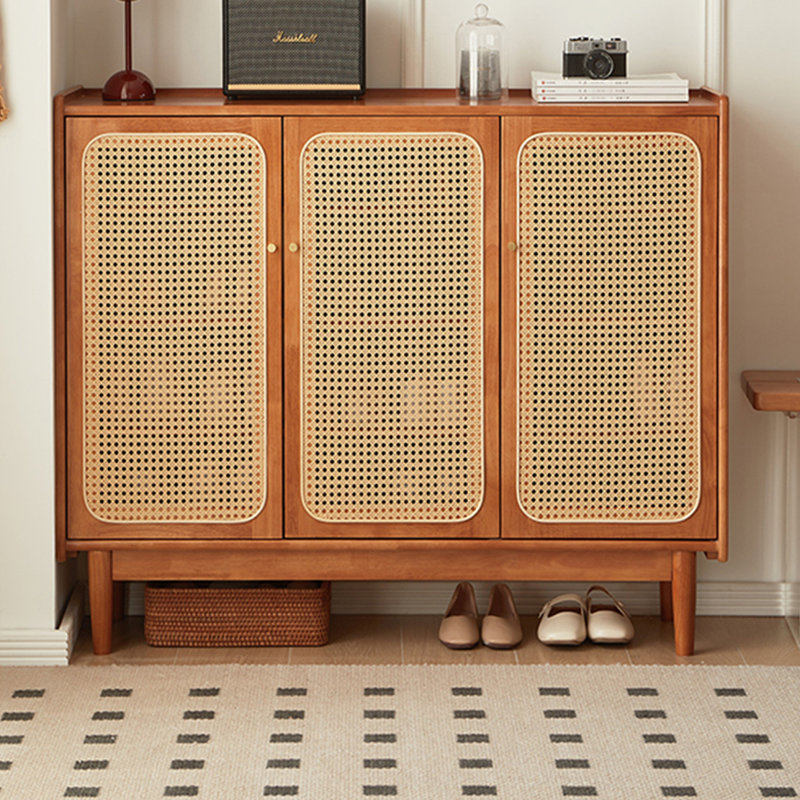 24 Pair Shoe Storage Cabinet, Yellow