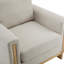 Fauteuil rembourré en tissu Harmonia-365268308