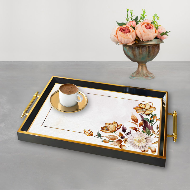 Elegant Glass Tray, 19.7 x 11.4 x 1.4 inches | 100% Durable Glass Construction | Easy to Clean with Damp Cloth | Ideal for Serving, Decorative Display, and Organizing | Stylish Addition to Home Décor