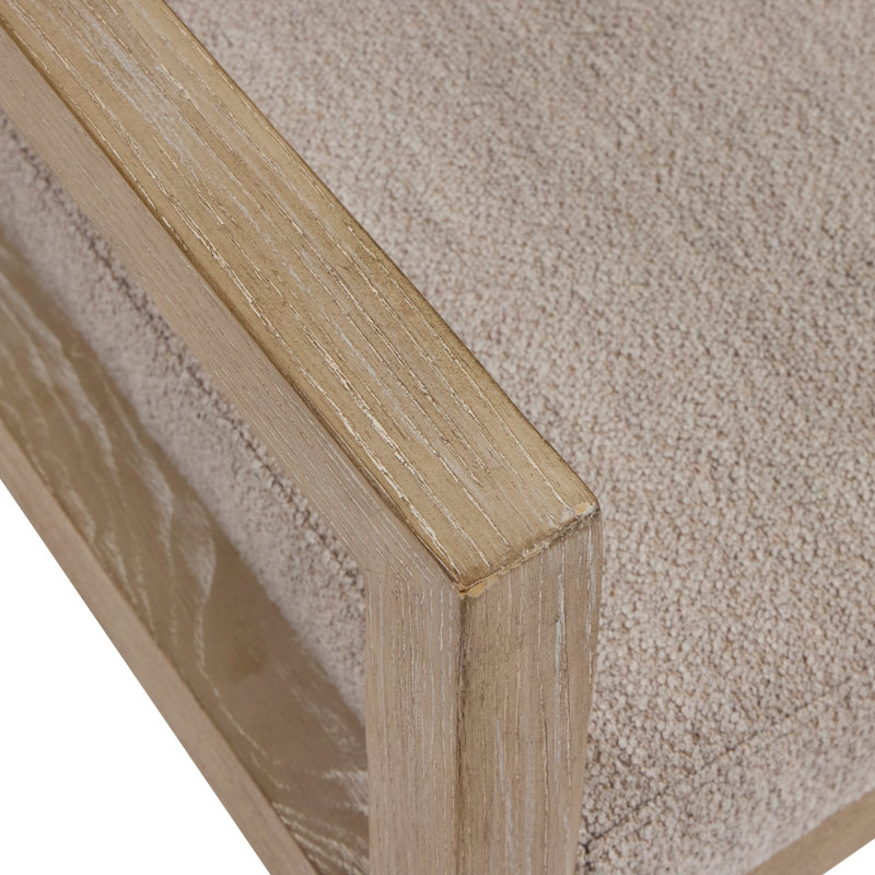 Prado Upholstered Back Armchair in Beige