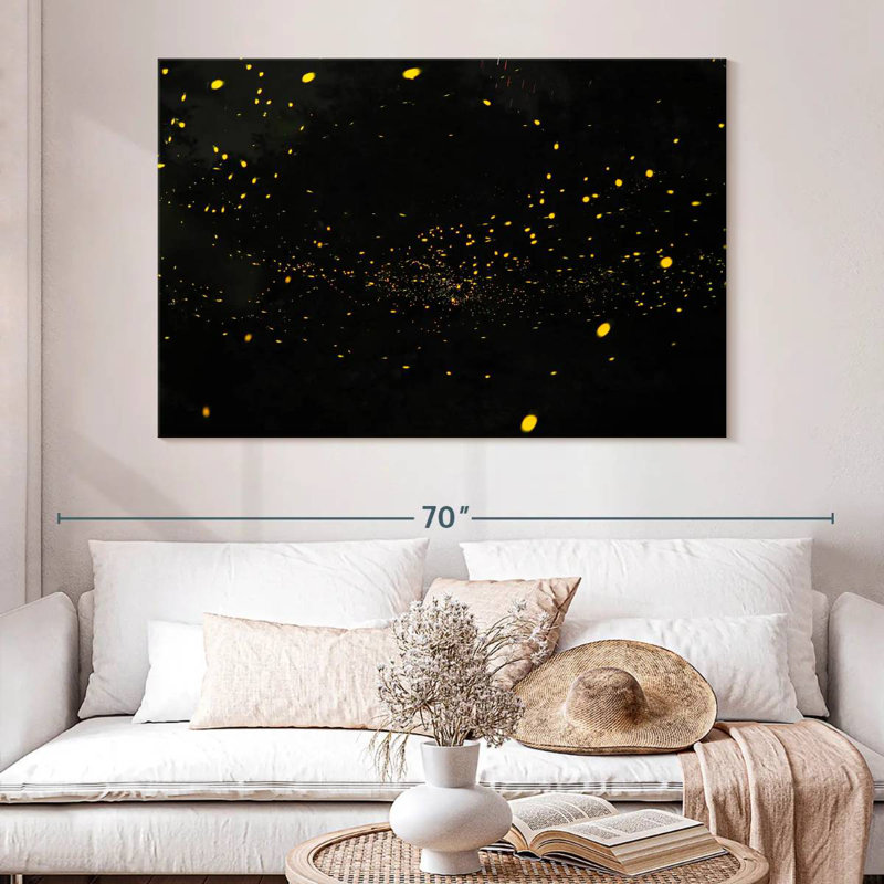 Brampt Night Fireflies, 26" H x 39" W