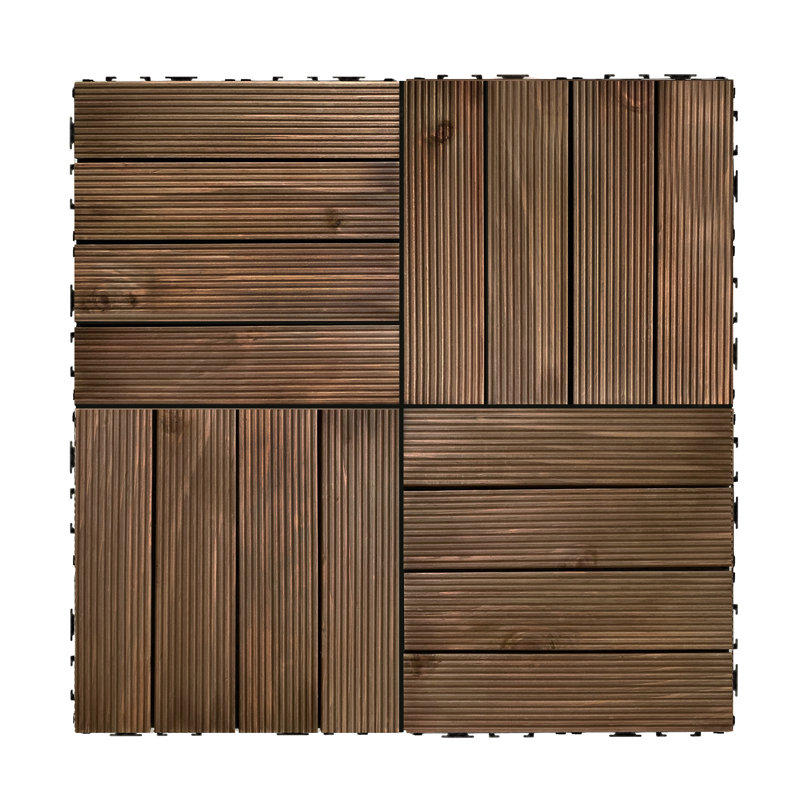 Carreaux de terrasse imbriqués, Acajou royal