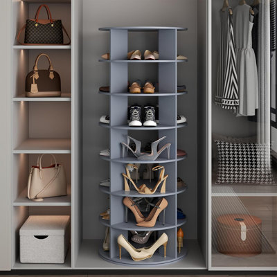 Range-chaussures rotatif à 7 niveaux