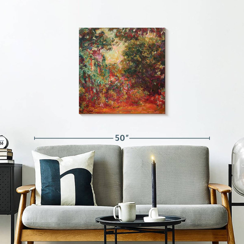 Maison d'artiste Avery vue d'un jardin de roses, H 24 po x l 24 po