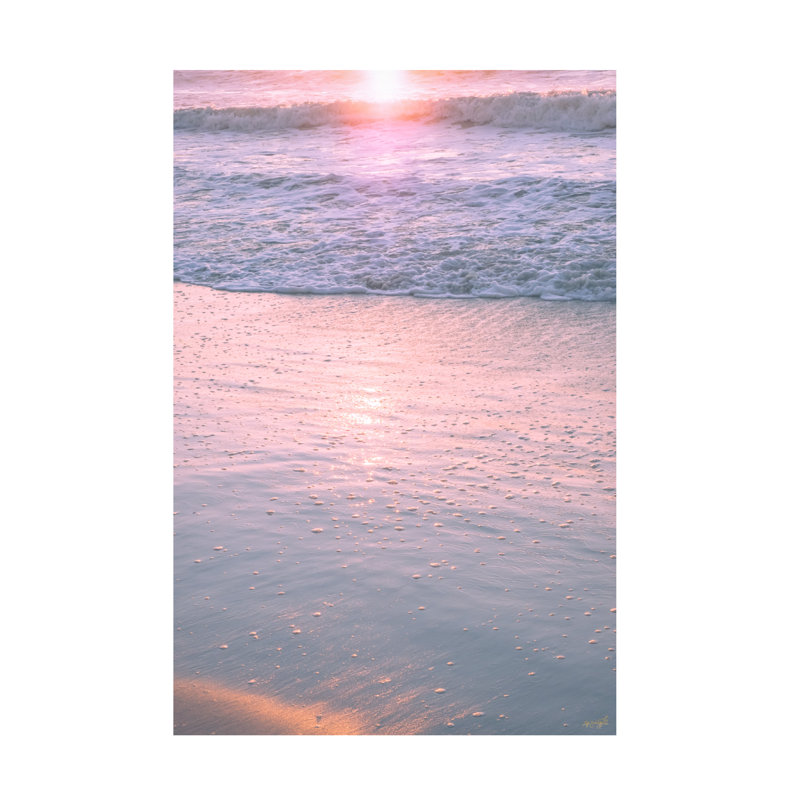 Art sur toile «Life Beautifulee Kiss The Surf», H 12 po x l 19 po