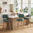 Modern Swivel Upholstered Counter Stools with Metal Frame-1135510367