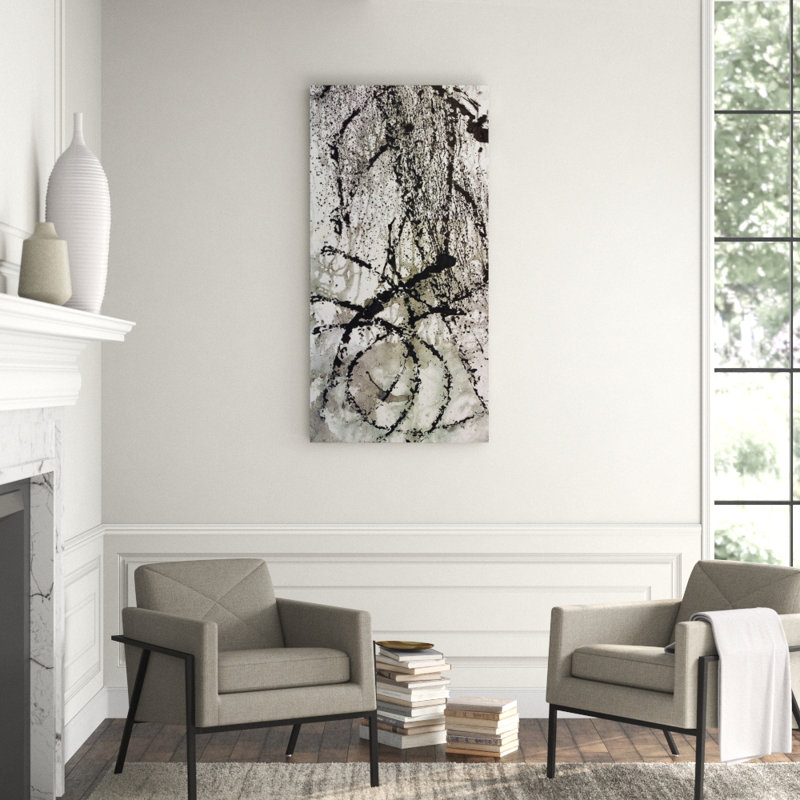 Ink Wax Paint III by John Beard - Artist Enhanced Canvas Print, 40" H x 20" W x 1" D, Unframed