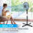 Simple Deluxe Oscillating Pedestal/Standing Fan