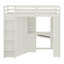 Lit mezzanine avec grande armoire intégrée, bureau-1135085069