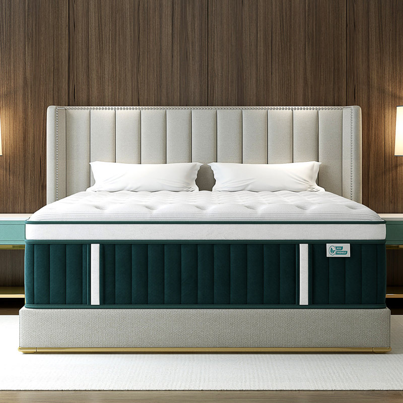 12''/14'' Medium-Firm Hybrid Mattress With Cooling Gel Memory Foam, Pocket Coil Support, Bed-In-A-Box, 12", Queen