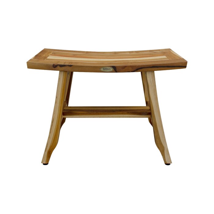 EcoDecors Satori Teak Shower Bench & Reviews | Wayfair