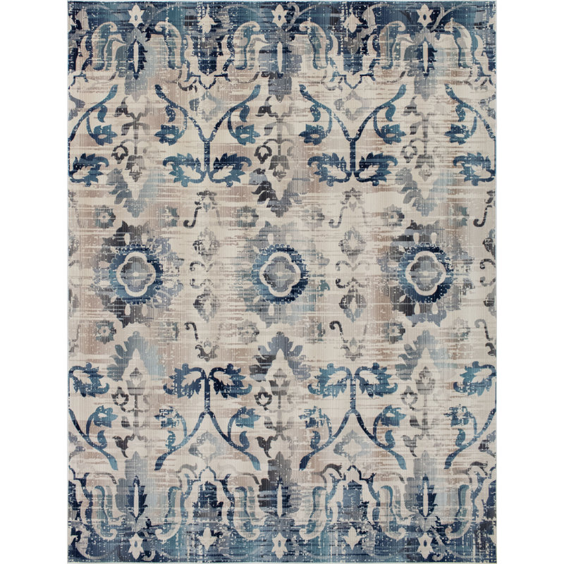 Morvant Floral Indoor Rug, Rectangle 3'2" x 5'2"