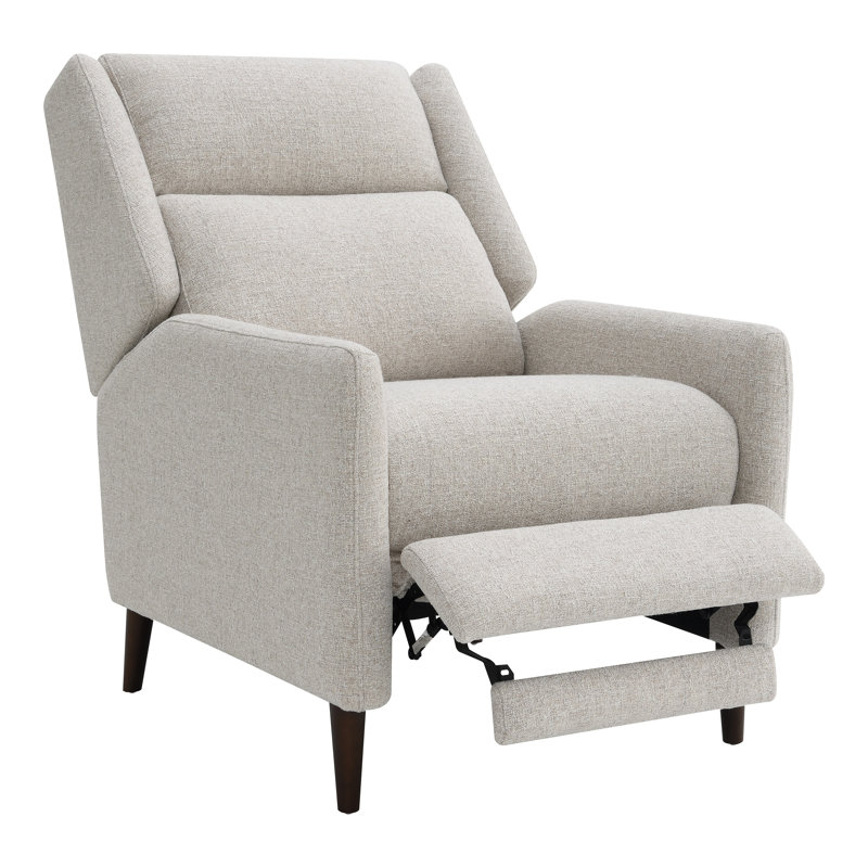 Leana High Back Push-Back Manual Recliner, Beige