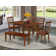 Valletta 6 - Person Solid Wood Top Four Leg Dining Set