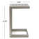 Caggiano Rectangular Metal Outdoor Side Table