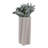Porcelain Sculptural Vase With Textured Vertical Wave Design And Modern Curved Silhouette-290326618