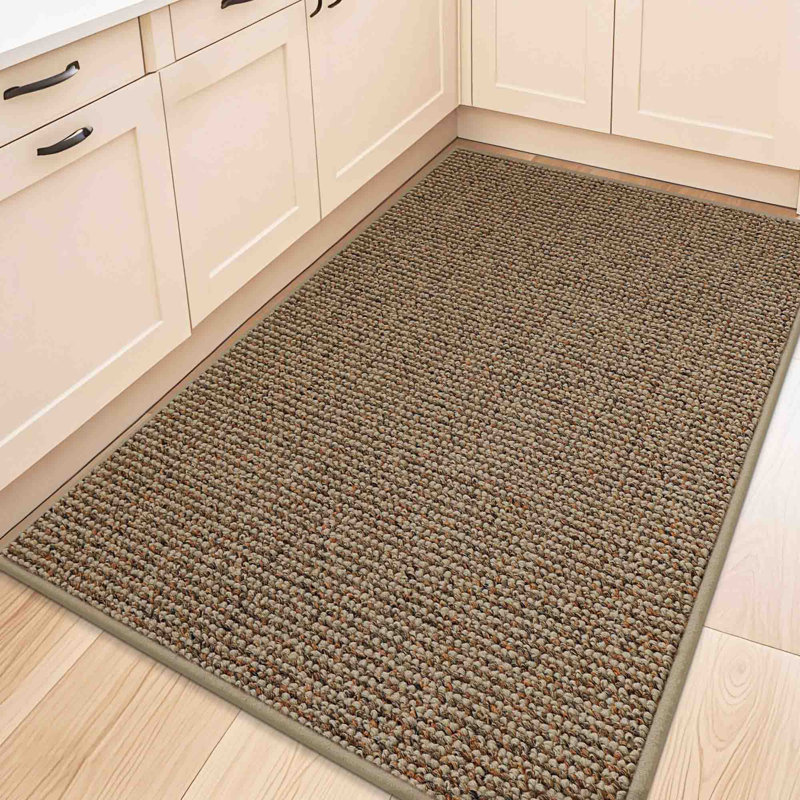 Tapis de cuisine lavables antidérapants, Taupe