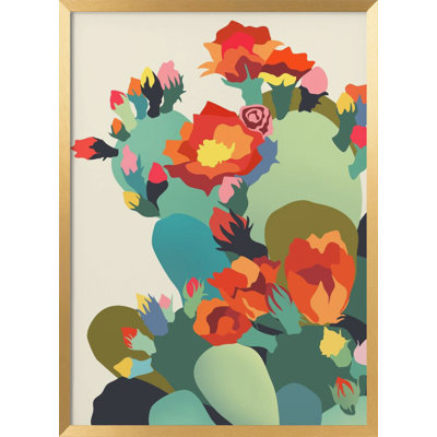 "How Cactus Got Its Groove Back", art mural texturé encadré